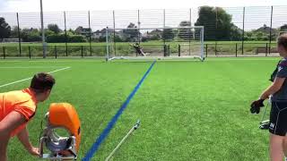 Goalkeeper Training  Ball Launcher [upl. by Kruger]