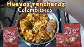 Cómo hacer HUEVOS RANCHEROS COLOMBIANOS mi VERSIÓN CON TOSTACOS [upl. by Euv]