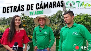 Detrás de cámaras junto a Tv Agro  Frutales y Plantas de Colombia SAS [upl. by Tally843]