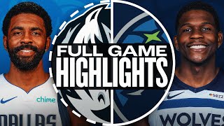 MAVERICKS at TIMBERWOLVES  FULL GAME HIGHLIGHTS  October 29 2024 [upl. by Flita]