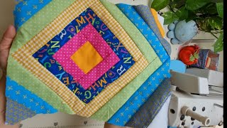 See what this patchwork turns Easy patchwork block  Sewing Tips and Tricks for beginners [upl. by Ylram]