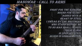 Manowar  Call To Arms guitar cover [upl. by Anirba]