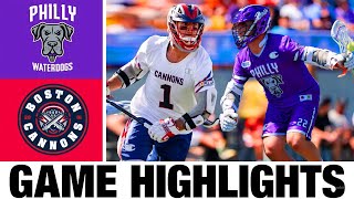 Philadelphia Waterdogs vs Boston Cannons Highlights  2024 Premier Lacrosse League  PLL Highlights [upl. by Koo96]