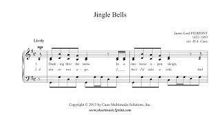 Jingle Bells  Piano Sheet Music [upl. by Nnayram994]