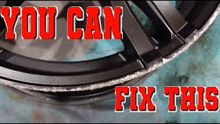 HOW TO FIX CURB RASH  Scratches on rim [upl. by Calondra]