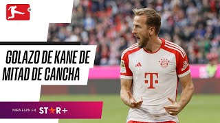 ¡ESTÁS LOCO HARRY GOLAZO de KANE desde LA MITAD DE CANCHA en la Bundesliga [upl. by Storfer]