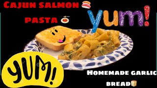 Making Cajun salmon pasta for the first time [upl. by Robson]