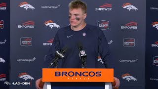 QB Bo Nix on Week 6 vs Chargers ‘Our guys continued to battle’ [upl. by Cash858]