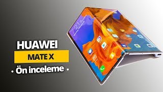 Huawei Mate X ön inceleme En ince katlanabilir telefon [upl. by Genesa698]