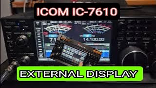 ICOM IC7610  EXTERNAL DISPLAY ONOFF [upl. by Thrasher819]