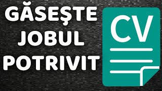 Cum să alegi locul de muncă potrivit Cum înţelegi că jobul nu este pentru tine [upl. by Ahto]