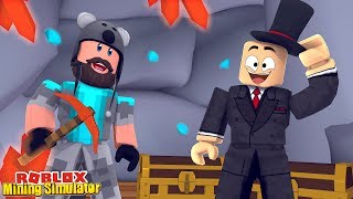 SIR MINES A LOT EVENT QUESTS  Mining Simulator  ROBLOX [upl. by Nellir]