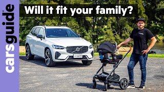 Volvo XC60 2022 review Mildhybrid SUV with Google connectivity  Australia detailed family test [upl. by Ereveniug524]