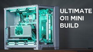 Water Cooled Lian Li White out 011 Mini Build COMPLETE [upl. by Romie]