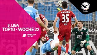 Top10  Woche 22  3 Liga  MAGENTA SPORT [upl. by Parthen386]