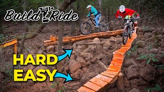 Building a skinny “snake tongue” bridge for mountain bikes [upl. by Llertram]