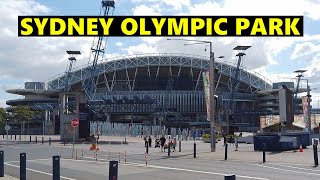 Sydney Olympic Park  Walking Tour Around Train Station Novotel amp Pullman Hotel [upl. by Ecirrehs287]