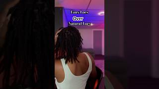 Faux Locs  natural locs fauxlocshairstyles fyp hair foryou hair blackhairchallenge [upl. by Pacorro]