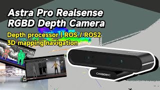 Astra Pro Realsense RGBD Depth Camera support 3D mapping navigation for ROS Robotics [upl. by Monie]