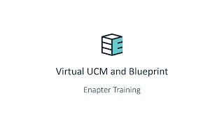 Enapter Training  Virtual UCM and Blueprint July 2022 [upl. by Milman]