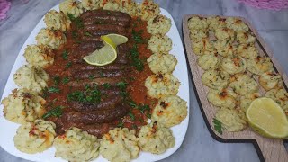 مرڨاز بصلصة الحمراء 😋 و بطاطا في الفرن بشكل رائع و مذاق أروع 😍 طبق صيفي للغداء أو عشاء [upl. by Kurth]