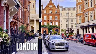 Most Expensive Streets of London Mayfair  London Walking Tour 4K [upl. by Couq919]