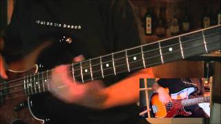 C C RIDER BASS DEMONSTRATION OF JERRY SCHEFFS LEFTRIGHT HAND STYLE [upl. by Patty]