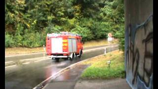 Feuerwehr Übung in Waldhilsbach Freiw Feuerwehr Neckargemünd Dilsberg und Waldhilsbach [upl. by Gnehc]