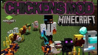 Chicken Mod MINECRAFT 112211121102 especial 500 sub mas sorteo [upl. by Jacenta]