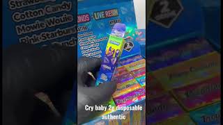 Buy Cry baby 2g disposable authenticLiquid diamondsLive resinBulk buyers get better tagsThis hit [upl. by Ronacin]