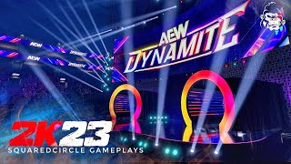 WWE 2K23 AEW Dynamite 2024 Modded Arena w Entrances  New WWE 2K23 PC Mods [upl. by Ynaffad]