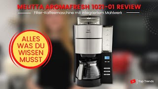 Melitta AromaFresh Filter Kaffeemaschine mit integriertem Mahlwerk Review [upl. by Tanitansy]