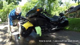 Honda F6B and Honda F6C Valkyrie Motorcycles Wash amp Bug Removal [upl. by Demodena]