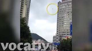 Man Attempts A High Wire Escape To Ditch His Hotel Bill [upl. by Nelleus]