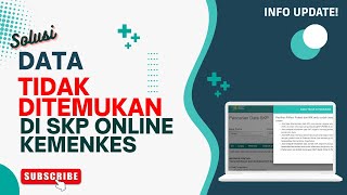 DATA TIDAK DITEMUKAN DI SKP ONLINE KEMENKES UNTUK PENGURUSAN SIP  SIPB 2024 [upl. by Akkeber]