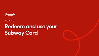 Subway gift card  How to redeem and use [upl. by Jaenicke]