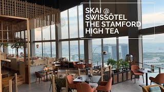 SKAI High Tea Swissôtel The Stamford Afternoon Tea Vlog Nov 2020 View Shorts Sweets Coffee [upl. by Nahttam737]