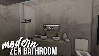 ROBLOX  Welcome to Bloxburg Modern Zen Bathroom [upl. by Jordon]