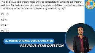 Two bodies A and B of same mass undergo completely inelastic one dimensional collision The body A m [upl. by Anrahc]