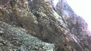 Grand Teton rock slide 081112 [upl. by Nyllaf]