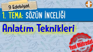 9 Edebiyat  Anlatım Teknikleri [upl. by Minerva]