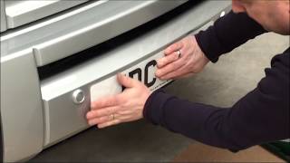 How to attach a car number plate [upl. by Shuping]