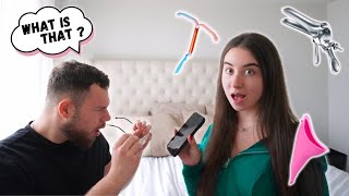 QUIZZING MY BOYFRIEND ON FEMALE PRODUCTS [upl. by Herriott]