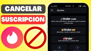 Cómo CANCELAR Suscripción en Tinder Definitivamente [upl. by Kimbra]