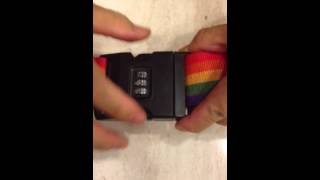 How to Change or Reset Luggage Strap Combination Lock [upl. by Jory]