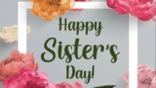 Sisters Day  Sister day kab hota hai Sister day ki Heart touching Shayri [upl. by Akemehc]