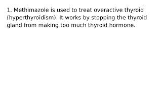 Methimazole drug medication uses medical words terms dictionary meanings definitions [upl. by Daley]