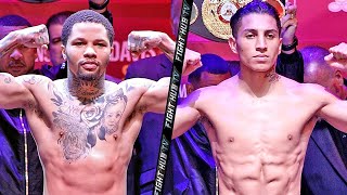 GERVONTA DAVIS VS MARIO BARRIOS  FULL WEIGHIN amp FACE OFF VIDEO [upl. by Reivaxe]