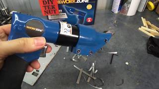 Testing Aldi Workzone Air Shears £999 [upl. by Unders5]