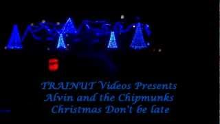 Larsen Christmas Light Show 2012Alvin and the Chipmunks Christmas Dont be late [upl. by Alithia291]